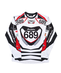DUCKDIVE（ダックダイブ）の「SuperCube Mesh Jersey Long Sleeve White（Tシャツ/カットソー）」