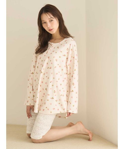 新品　SNIDEL  小花柄ルームウェア 上下セット　スナイデルホーム SNIDEL HOME × 新木優子】カットセットアップ（ルームウェア/パジャマ
