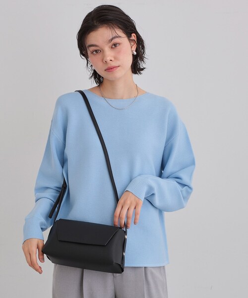 THE SHOP TK (ザ ショップ ティーケー )の「ミニショルダーバッグ(ショルダーバッグ・レディース・ナチュラル/ブラック/サックスブルー・00)」の4枚目の写真