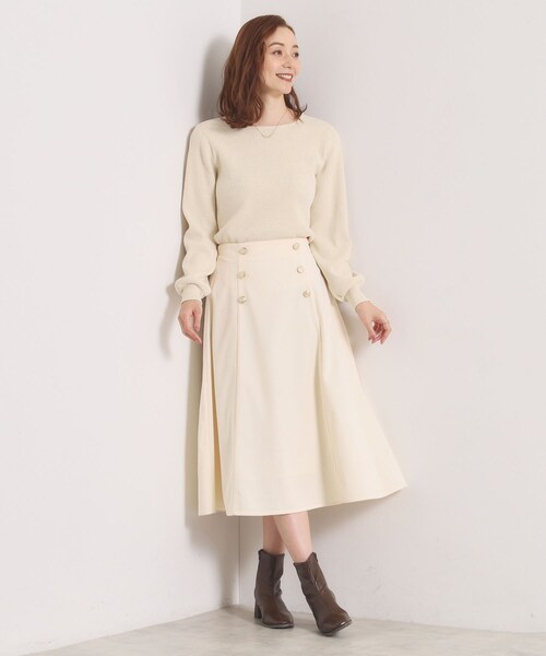 ITS'DEMO（イッツデモ）の「【毛玉防止／洗濯機OK】ボートネックモールニット（ニット/セーター・レディース・ピンク/ワインレッド/チャコールグレー/アイボリー/ベージュ/グリーン系・00）」の12枚目の写真