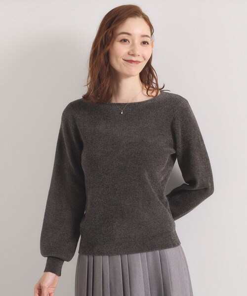 ITS'DEMO（イッツデモ）の「【毛玉防止／洗濯機OK】ボートネックモールニット（ニット/セーター・レディース・ピンク/ワインレッド/チャコールグレー/アイボリー/ベージュ/グリーン系・00）」の14枚目の写真