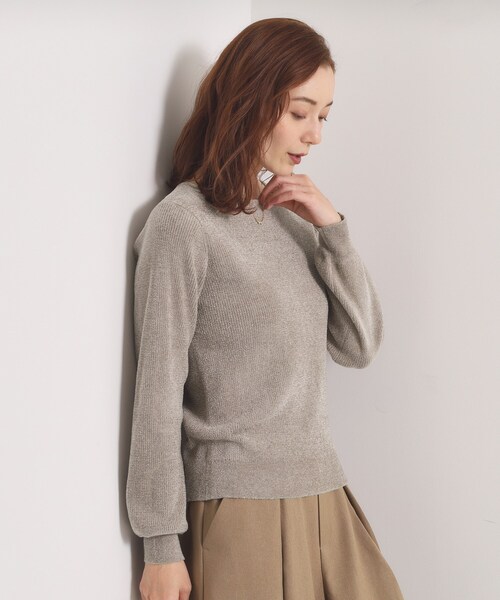 ITS'DEMO（イッツデモ）の「【毛玉防止／洗濯機OK】ボートネックモールニット（ニット/セーター・レディース・ピンク/ワインレッド/チャコールグレー/アイボリー/ベージュ/グリーン系・00）」の22枚目の写真