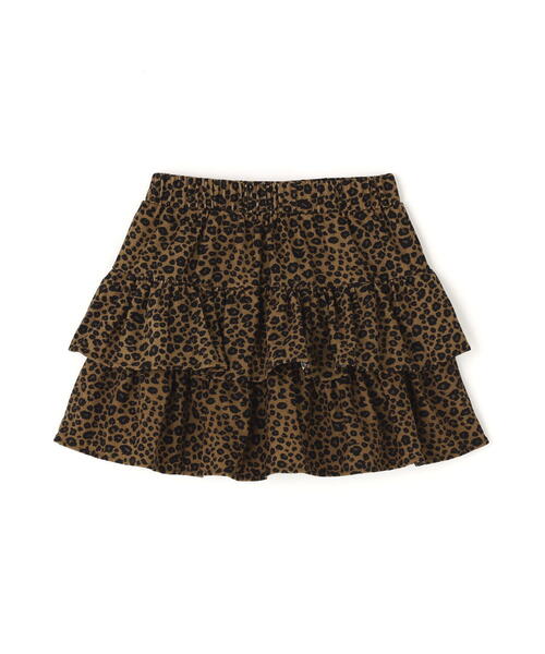 SIS(エスアイエス)の「SIS/エスアイエス/Leopard skirt(スカート・レディース・ホワイト/ブラウン・F)」の2枚目の写真
