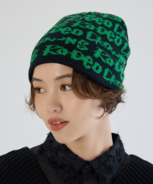 RODEO CROWNS WIDE BOWL(ロデオクラウンズワイドボウル)の「ソウガラロゴニットビーニー(ニットキャップ/ビーニー・レディース・ブラック系その他/ベージュ系その他/ブルー系その他/その他4・FREE)」の2枚目の写真