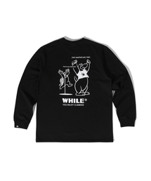 WHILE（ワイル）の「ジャストリッチロングスリーブTシャツ（BLACK）（Tシャツ/カットソー）」