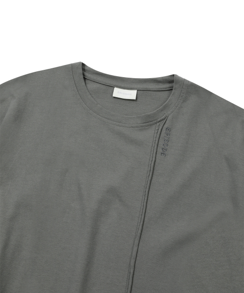 EPISODE UNTITLED(エピソードアンタイトルド)の「NEEDLEPOINT & PATCH T-SHIRT_STONE(Tシャツ/カットソー・レディース・その他・2/3)」の4枚目の写真