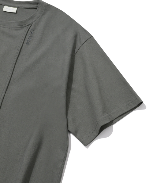 EPISODE UNTITLED(エピソードアンタイトルド)の「NEEDLEPOINT & PATCH T-SHIRT_STONE(Tシャツ/カットソー・レディース・その他・2/3)」の6枚目の写真