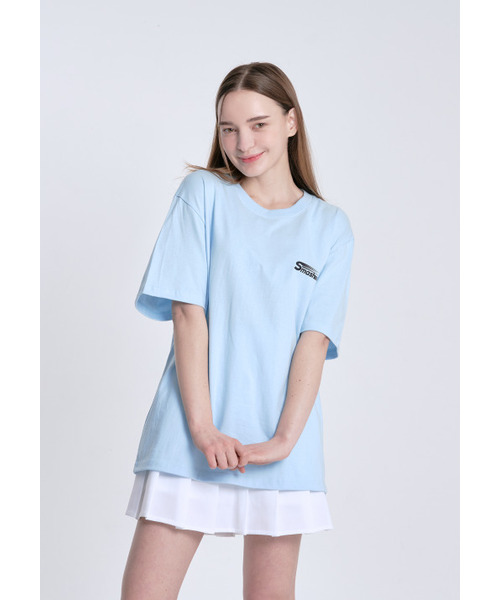 MESTARI(メスタリ)の「バドミントン SMASH Tシャツ 男女共用 半袖Tシャツ CT3006 スカイブルー(Tシャツ/カットソー・メンズ・その他・SMALL/MEDIUM/LARGE/X-LARGE)」の1枚目の写真