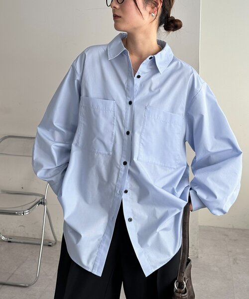 SS先行予約/WEB限定】ボタンデザインオーバーシャツ（シャツ/ブラウス