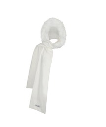 PAIN OR PLEASURE（ペインオアプレジャー）の「CARRIE HOODED MUFFLER ivory（ニットキャップ/ビーニー）」