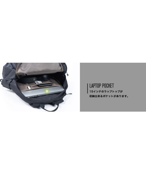 emonique（エモニーク）の「UNION6 バックパックD3 Backpack（バックパック/リュック・メンズ・グレー/ブラック・FREE）」の19枚目の写真