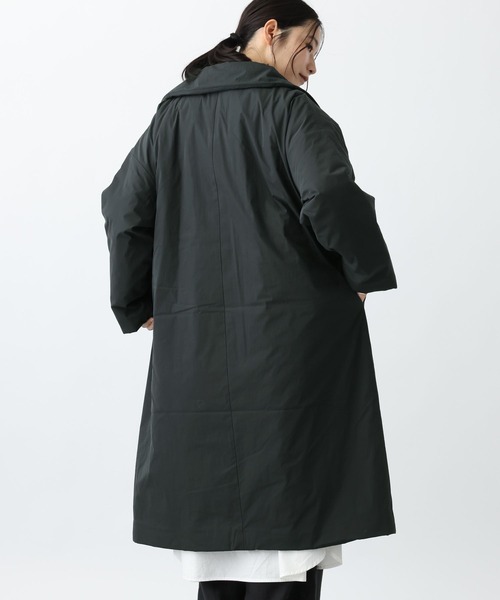 natural by clip》コットンナイロン中綿ロングコート（チェスター