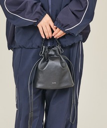 【YArKA/ヤーカ】flat braided handle drawstring shoulder bag [bdbd6] / フラット編ハンドル巾着バッグ/ Y2508ARB75