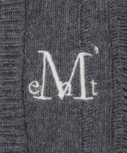 MUCENT(ムセント)の「MUCENT/NUBIダメージカーディガン(カーディガン/ボレロ・レディース・グレー/ブラック・FREE)」の10枚目の写真