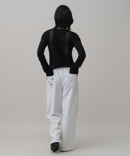 MUCENT(ムセント)の「MUCENT/NUBIダメージカーディガン(カーディガン/ボレロ・レディース・グレー/ブラック・FREE)」の18枚目の写真