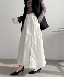 パイピングバルーンシルエットスカート