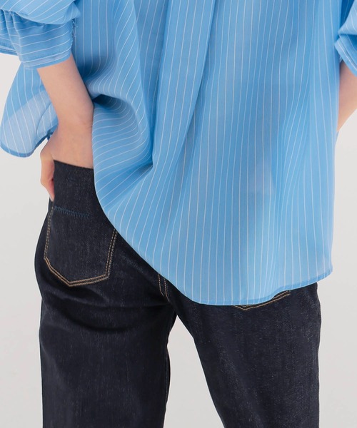 YANUK（ヤヌーク）の「YANUK / Bootcut One wash Indigo(ブーツカットデニム 57141300)（デニムパンツ・レディース・インディゴブルー・25/24/23）」の5枚目の写真