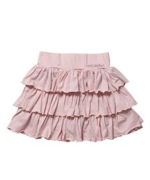 SEQUENZ（シークエンズ）の「【sqnz（エスキュンズ）】sqnz glitter  tiered skirt / レディース スカート フリル ベルトループ グリッター ラメ 刺繍 ワンポイント【セットアップ着用可能】（スカート）」