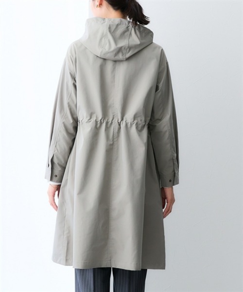 7days Life Styling（セブンデイズライフスタイリング）の「防花粉ドロストロングフーディーコート（ＵＶカット）＜大きいサイズ有＞（ダッフルコート・レディース・カーキ・LL/L/M）」の11枚目の写真