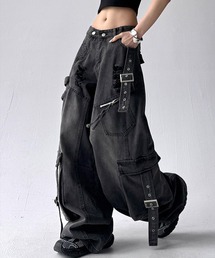 inst.ALL（インストール）の「フラップベルトワイドデニムカーゴパンツ（カーゴパンツ）」