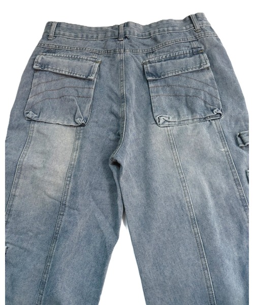 inst.ALL(インストール)の「フラップベルトワイドデニムカーゴパンツ(カーゴパンツ・レディース・ブラック/ブルー・L/M/S)」の17枚目の写真