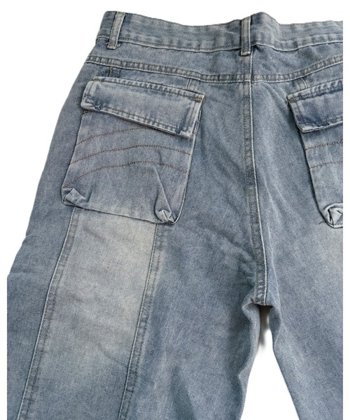 inst.ALL(インストール)の「フラップベルトワイドデニムカーゴパンツ(カーゴパンツ・レディース・ブラック/ブルー・L/M/S)」の18枚目の写真