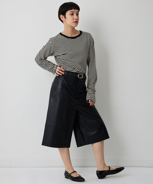 THE PAUSE（ザ ポーズ）の「【THE PAUSE】ボーダーロンTEE（Tシャツ/カットソー・レディース・ブラック/ネイビー・FREE）」の17枚目の写真