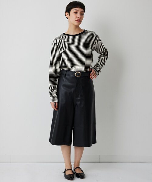 THE PAUSE（ザ ポーズ）の「【THE PAUSE】ボーダーロンTEE（Tシャツ/カットソー・レディース・ブラック/ネイビー・FREE）」の18枚目の写真