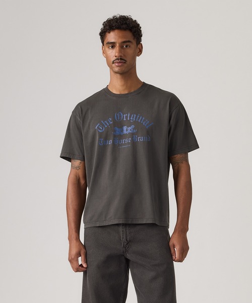 Levi's(リーバイス)の「Levi's/リーバイス グラフィックボックスTシャツ(Tシャツ/カットソー・メンズ・ブラック・XL/L/M/S)」の1枚目の写真