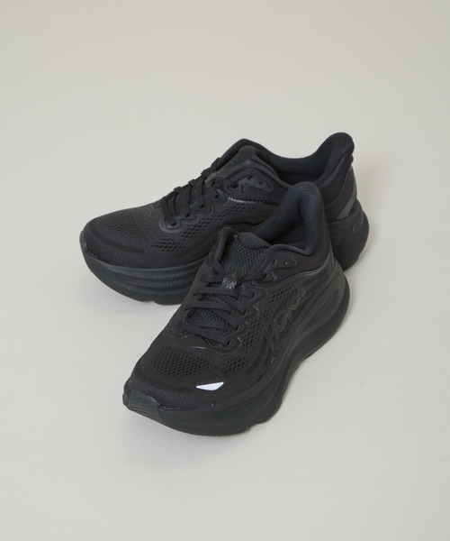 HOKA(ホカ)の「HOKA/Bondi 9(スニーカー・レディース・ブラック・23/24/25)」の1枚目の写真