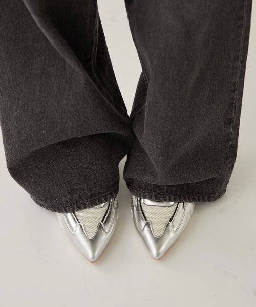 WHO'S WHO gallery(フーズフーギャラリー)の「MESH HEEL SNEAKERS(スニーカー・レディース・ブラック/オフホワイト・X-LARGE/LARGE/MEDIUM)」の3枚目の写真