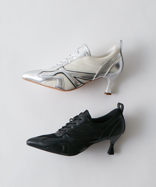 WHO'S WHO gallery(フーズフーギャラリー)の「MESH HEEL SNEAKERS(スニーカー・レディース・ブラック/オフホワイト・X-LARGE/LARGE/MEDIUM)」の19枚目の写真