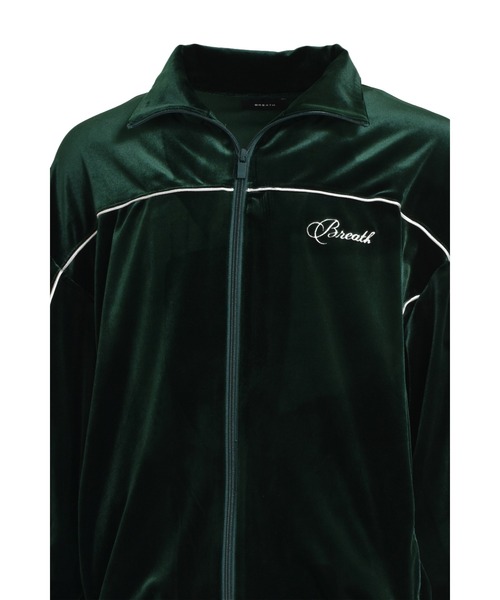 BREATH(ブレス)の「SCRIPT LOGO PIPING VELOUR JACKET(その他トップス・メンズ・ダークグリーン・LARGE/X-LARGE)」の4枚目の写真