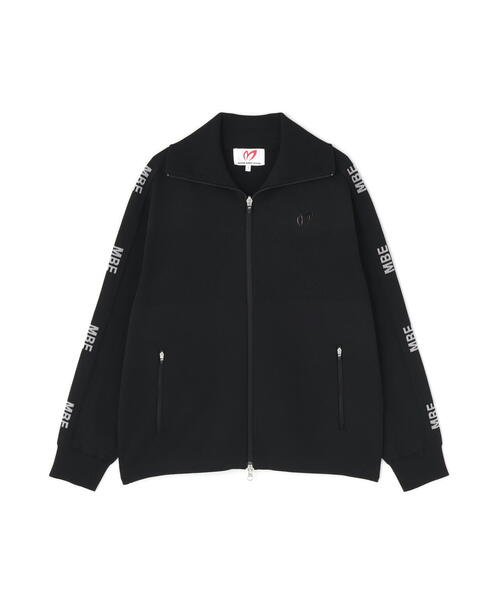 MASTER BUNNY EDITION（マスターバニーエディション）の「【MASTER BUNNY EDITION】REGENTニットジップアップトラック風ジャケット（ブルゾン・レディース・ブラック/ベージュ・SMALL/MEDIUM/LARGE）」の16枚目の写真