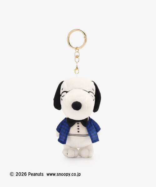 Afternoon Tea(アフタヌーンティー)の「マスコットキーチャーム/ブルータキシード/PEANUTS(キーホルダー・レディース・ブルー・ONE SIZE)」の1枚目の写真