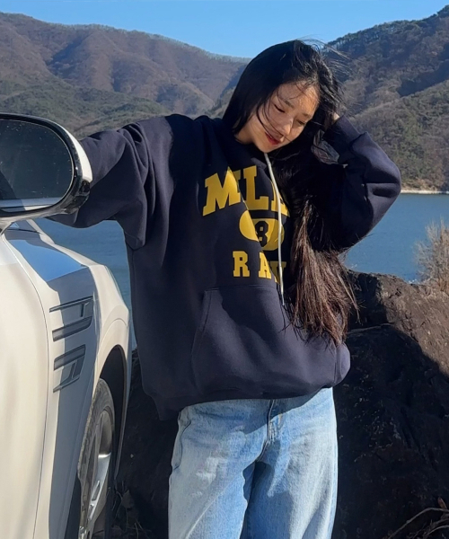   -   XS Navy パーカースウェット マイルス ロウ スウェット フード NAVY（パーカー）｜THE MILE