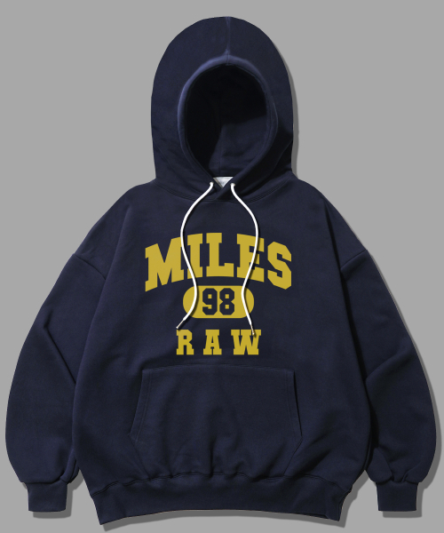 THE MILE（ザマイル）の「マイルス ロウ スウェット フード NAVY（パーカー・メンズ・ネイビー・S/M/L/XL）」の2枚目の写真