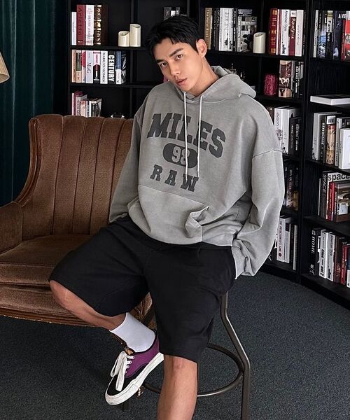 THE MILE（ザマイル）の「マイルス ロウ スウェット フード NAVY（パーカー・メンズ・ネイビー・S/M/L/XL）」の22枚目の写真