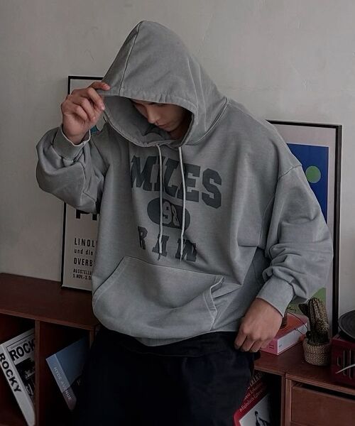 THE MILE（ザマイル）の「マイルス ロウ スウェット フード NAVY（パーカー・メンズ・ネイビー・S/M/L/XL）」の10枚目の写真