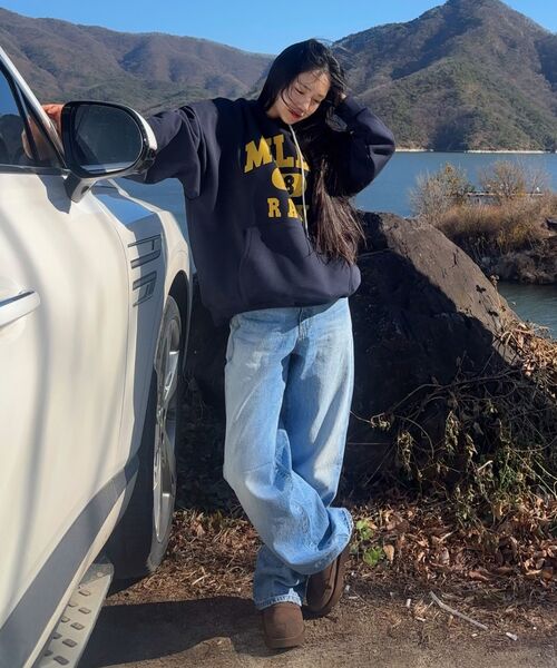 THE MILE（ザマイル）の「マイルス ロウ スウェット フード NAVY（パーカー・メンズ・ネイビー・S/M/L/XL）」の11枚目の写真