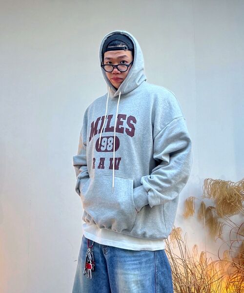 THE MILE（ザマイル）の「マイルス ロウ スウェット フード NAVY（パーカー・メンズ・ネイビー・S/M/L/XL）」の15枚目の写真