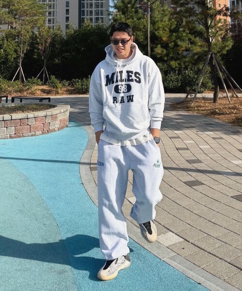 THE MILE（ザマイル）の「マイルス ロウ スウェット フード NAVY（パーカー・メンズ・ネイビー・S/M/L/XL）」の8枚目の写真