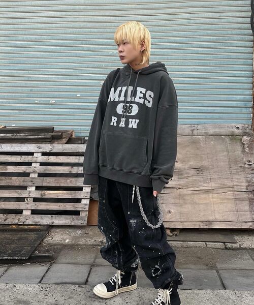 THE MILE（ザマイル）の「マイルス ロウ スウェット フード NAVY（パーカー・メンズ・ネイビー・S/M/L/XL）」の9枚目の写真