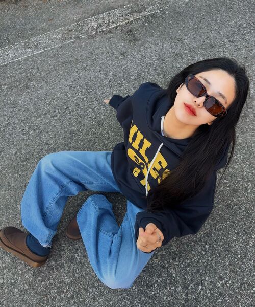 THE MILE（ザマイル）の「マイルス ロウ スウェット フード NAVY（パーカー・メンズ・ネイビー・S/M/L/XL）」の5枚目の写真
