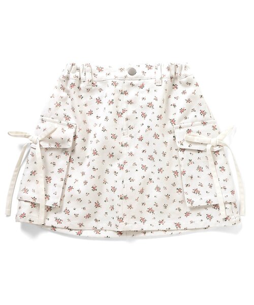 algy（アルジー）の「りぼん台形スカパン（スカート・キッズ・カーキ/ブラック/オフホワイト・160/150/140/130）」の13枚目の写真