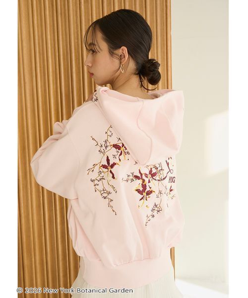 SNIDEL（スナイデル）の「NYBG エンブロイダリーフーディー（パーカー・レディース・ライトピンク/ホワイト/グレー・F）」の10枚目の写真