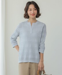 CROCHET LIKE PATTERN スキッパー ニット