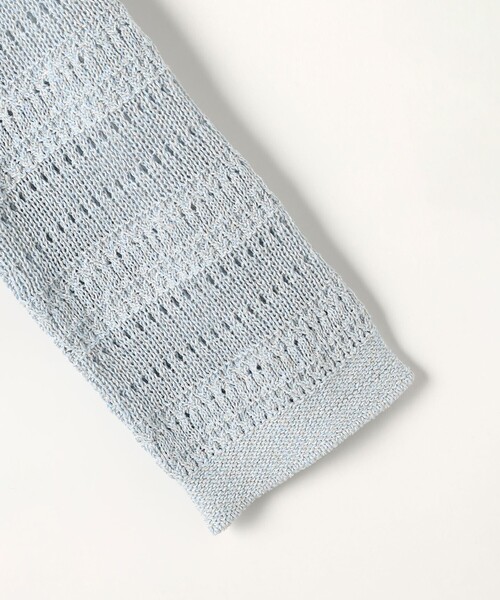J.PRESS(ジェイプレス)の「CROCHET LIKE PATTERN スキッパー ニット(ニット/セーター・レディース・ベージュ系/ブルー系・F)」の12枚目の写真
