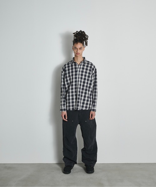 BLANK HOTEL(ブランクホテル)の「Vintage Washed 3D Design Work Pants / ビンテージウォッシュ3Dデザインワークパンツ(その他パンツ・メンズ・オリーブ/ブラック・L/M/S)」の9枚目の写真