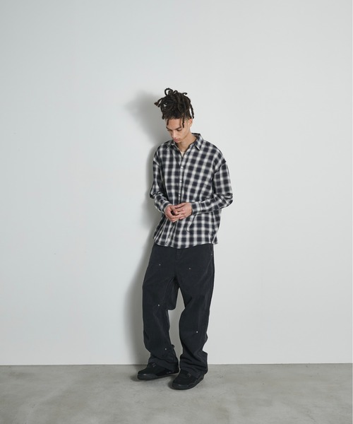 BLANK HOTEL(ブランクホテル)の「Vintage Washed 3D Design Work Pants / ビンテージウォッシュ3Dデザインワークパンツ(その他パンツ・メンズ・オリーブ/ブラック・L/M/S)」の14枚目の写真